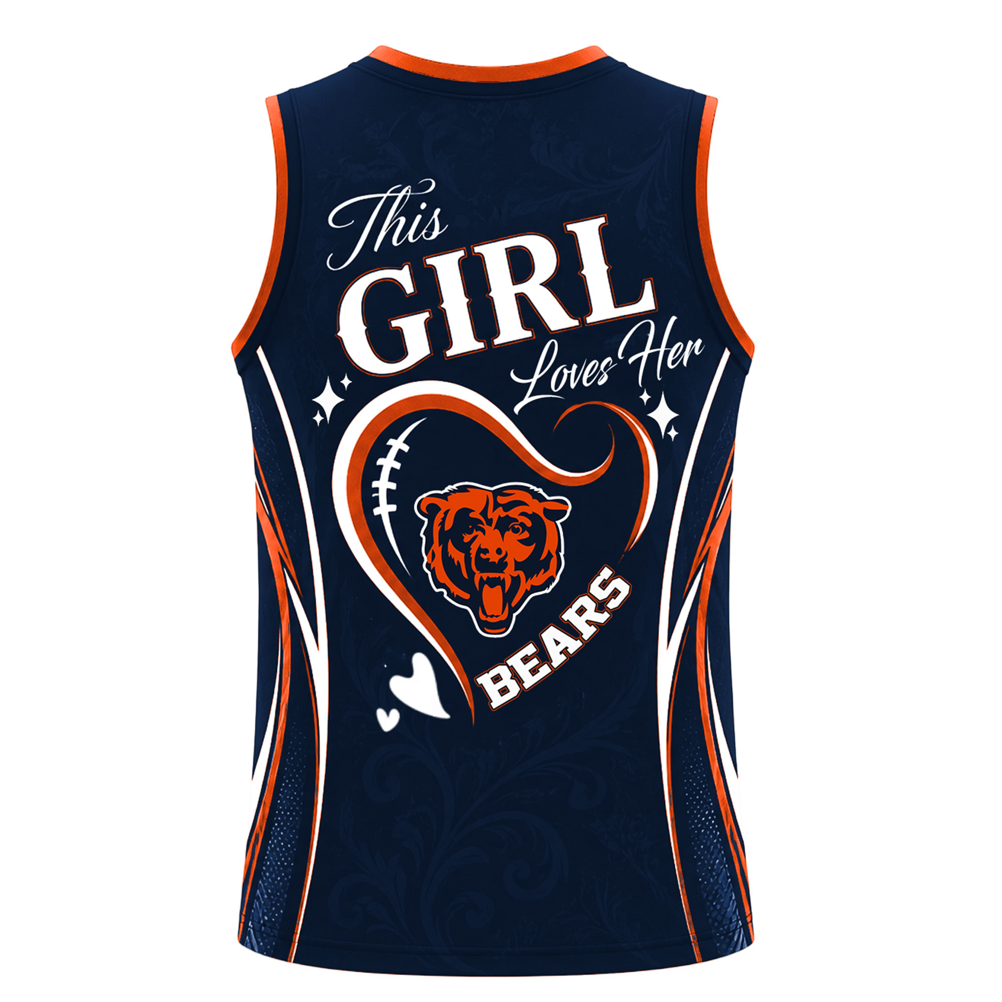 Chicago Bears | Premium NFL Womens Game Day Love Tank Top Jersey - Image 4