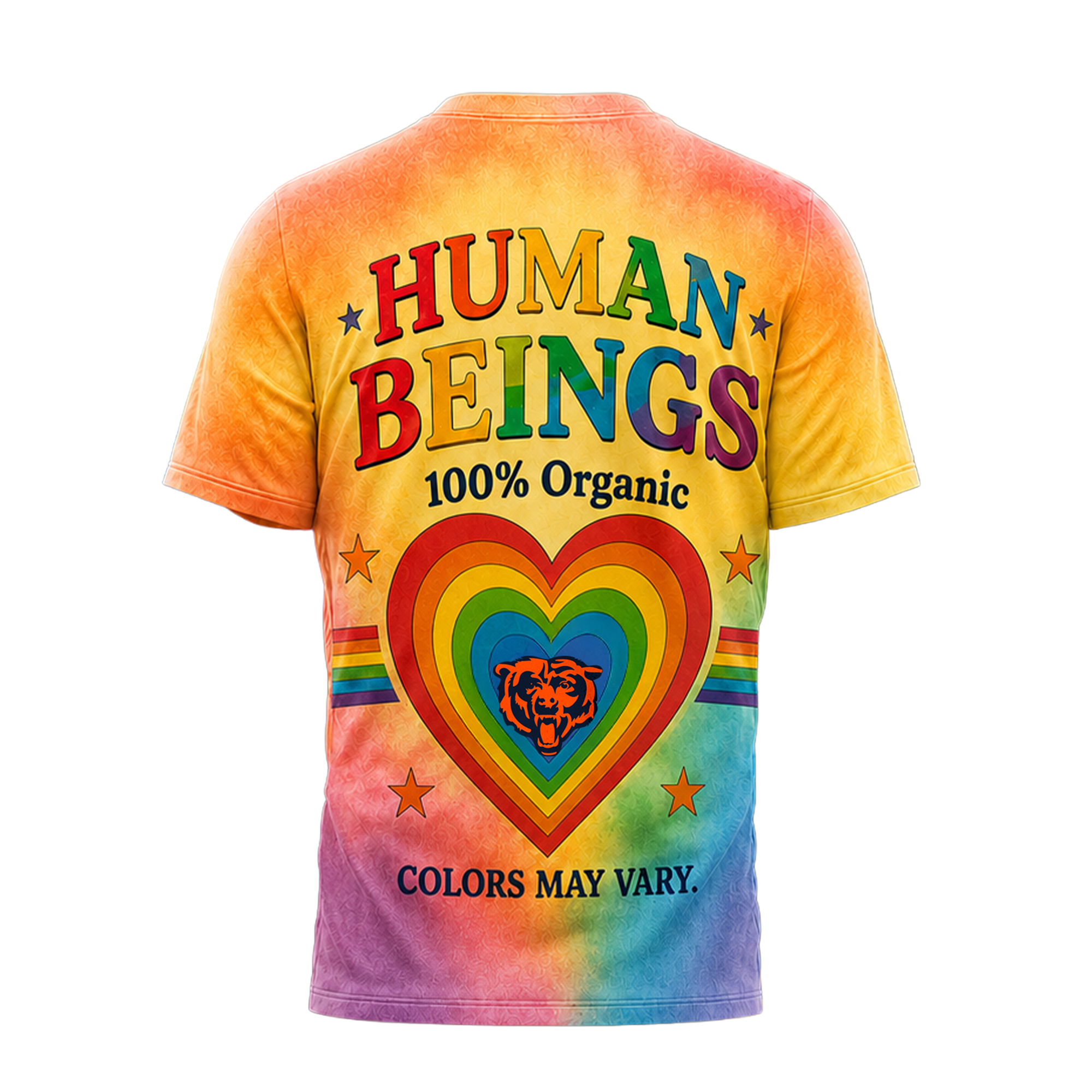 Chicago Bears | Premium NFL Human Being Color May Vary 3D T-Shirt - Image 3