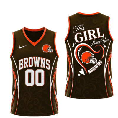 Alternative view of Cleveland Browns | Premium NFL Womens Game Day Love Tank Top Jersey