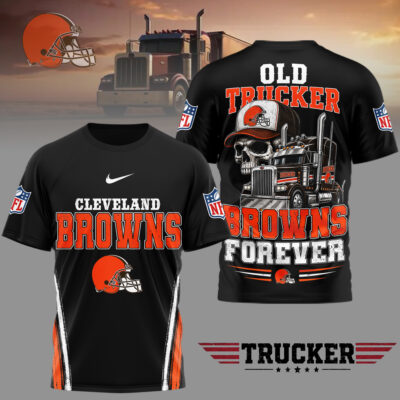Cleveland Browns | Premium NFL Old Trucker Fan 3D Shirt