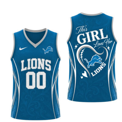 Alternative view of Detroit Lions | Premium NFL Womens Game Day Love Tank Top Jersey