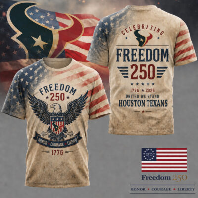 Houston Texans | Premium NFL Freedom 250 Patriotic 3D Shirt