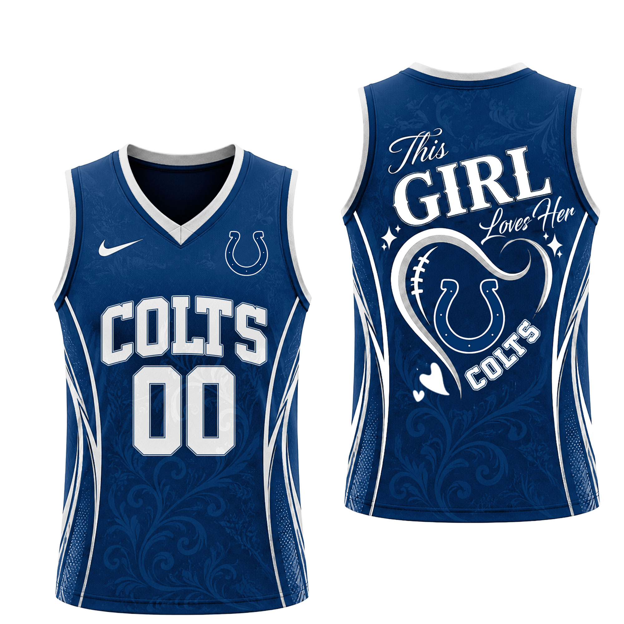 Indianapolis Colts | Premium NFL Womens Game Day Love Tank Top Jersey - Image 2