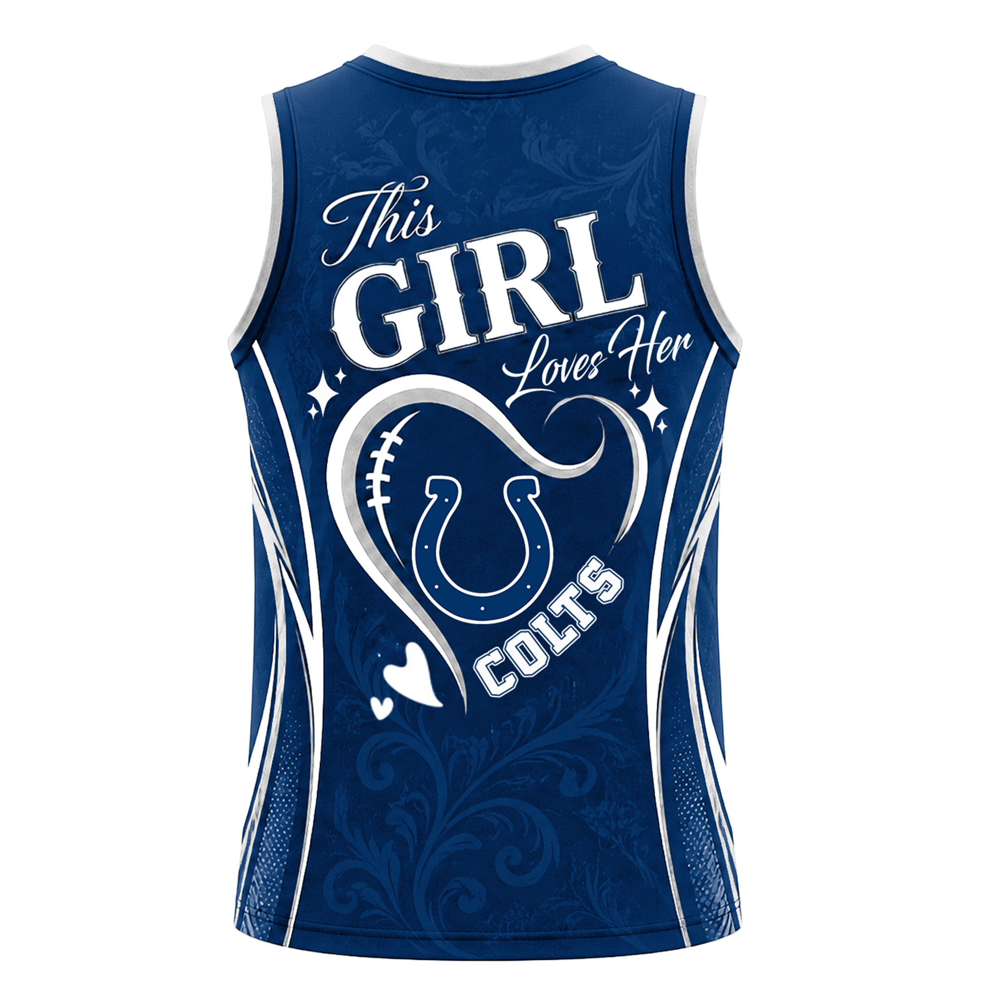Indianapolis Colts | Premium NFL Womens Game Day Love Tank Top Jersey - Image 4
