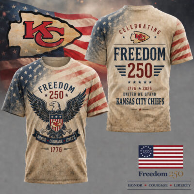 Kansas City Chiefs | Premium NFL Freedom 250 Patriotic 3D Shirt