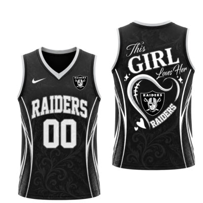 Alternative view of Las Vegas Raiders | Premium NFL Womens Game Day Love Tank Top Jersey