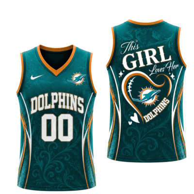 Alternative view of Miami Dolphins | Premium NFL Womens Game Day Love Tank Top Jersey