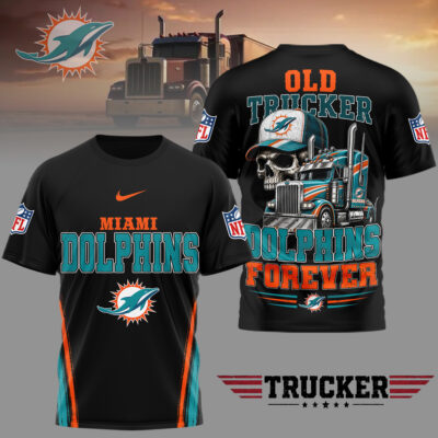 Miami Dolphins | Premium NFL Old Trucker Fan 3D Shirt