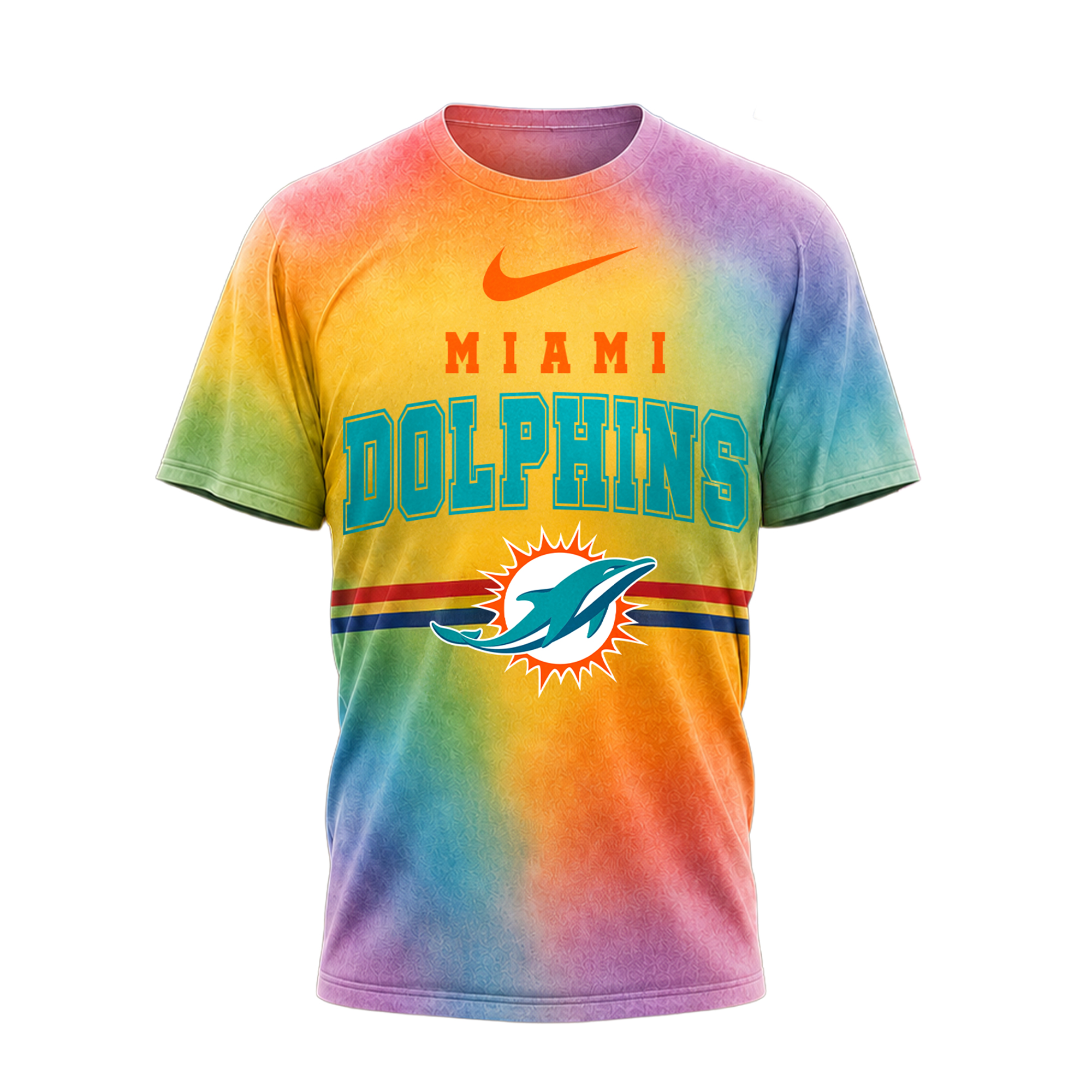 Miami Dolphins | Premium NFL Human Being Color May Vary 3D T-Shirt - Image 2