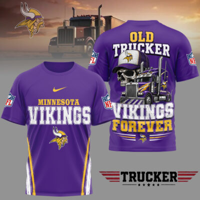 Minnesota Vikings | Premium NFL Old Trucker Fan 3D Shirt