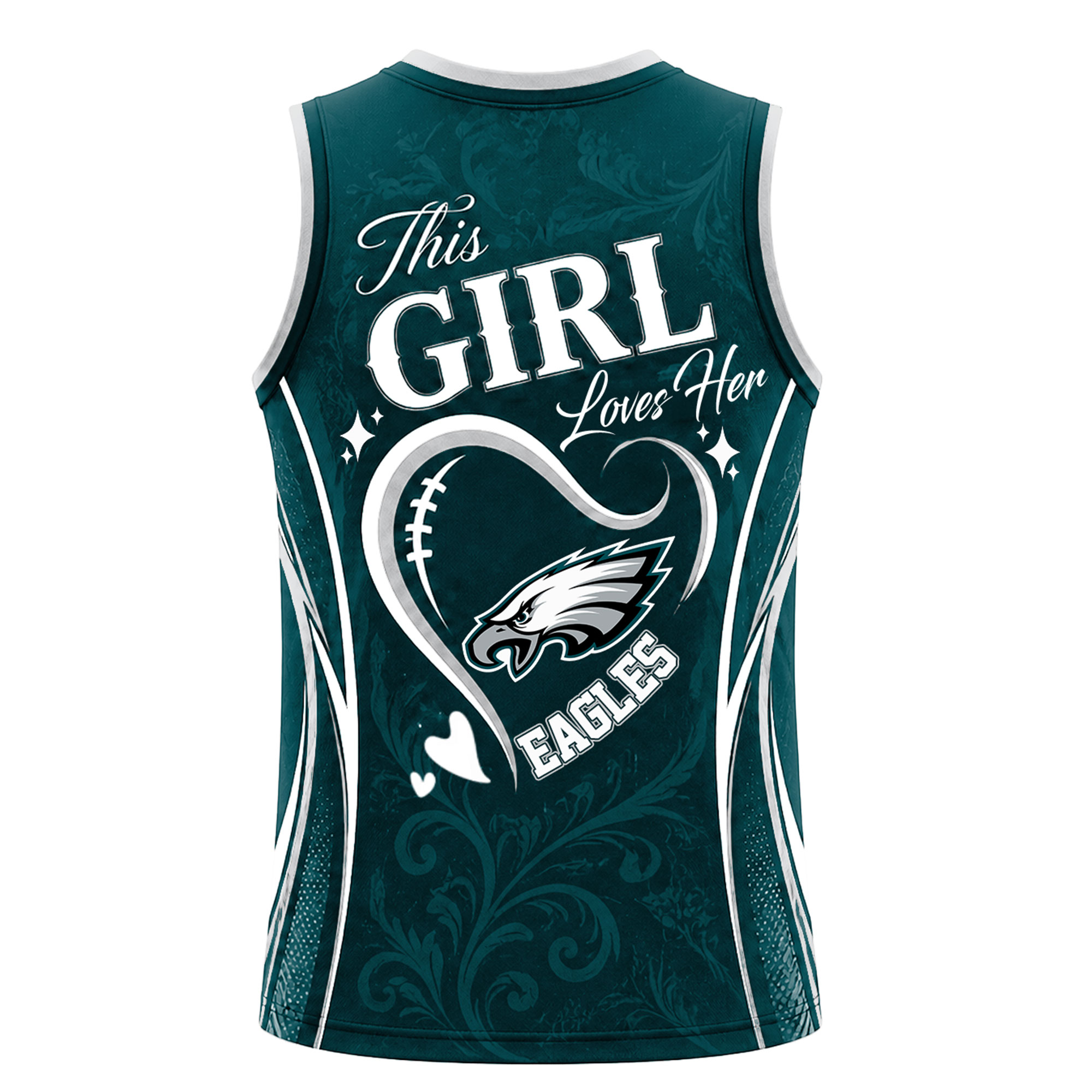 Philadelphia Eagles | Premium NFL Womens Game Day Love Tank Top Jersey - Image 4
