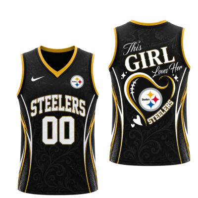 Alternative view of Pittsburgh Steelers | Premium NFL Womens Game Day Love Tank Top Jersey