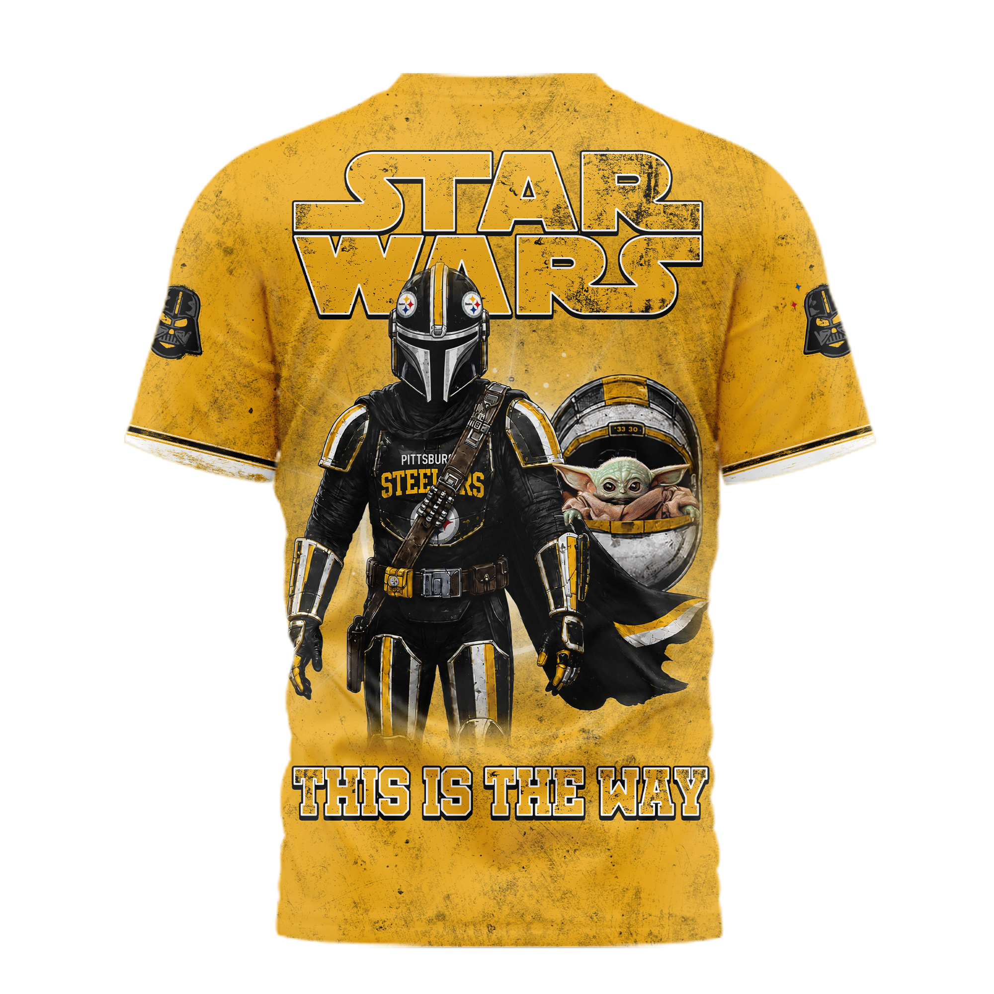 Pittsburgh Steelers | Premium NFL This Is The Way Star Wars 3D Shirt - Image 3