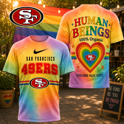 San Francisco 49ers | Premium NFL Human Being Color May Vary 3D T-Shirt