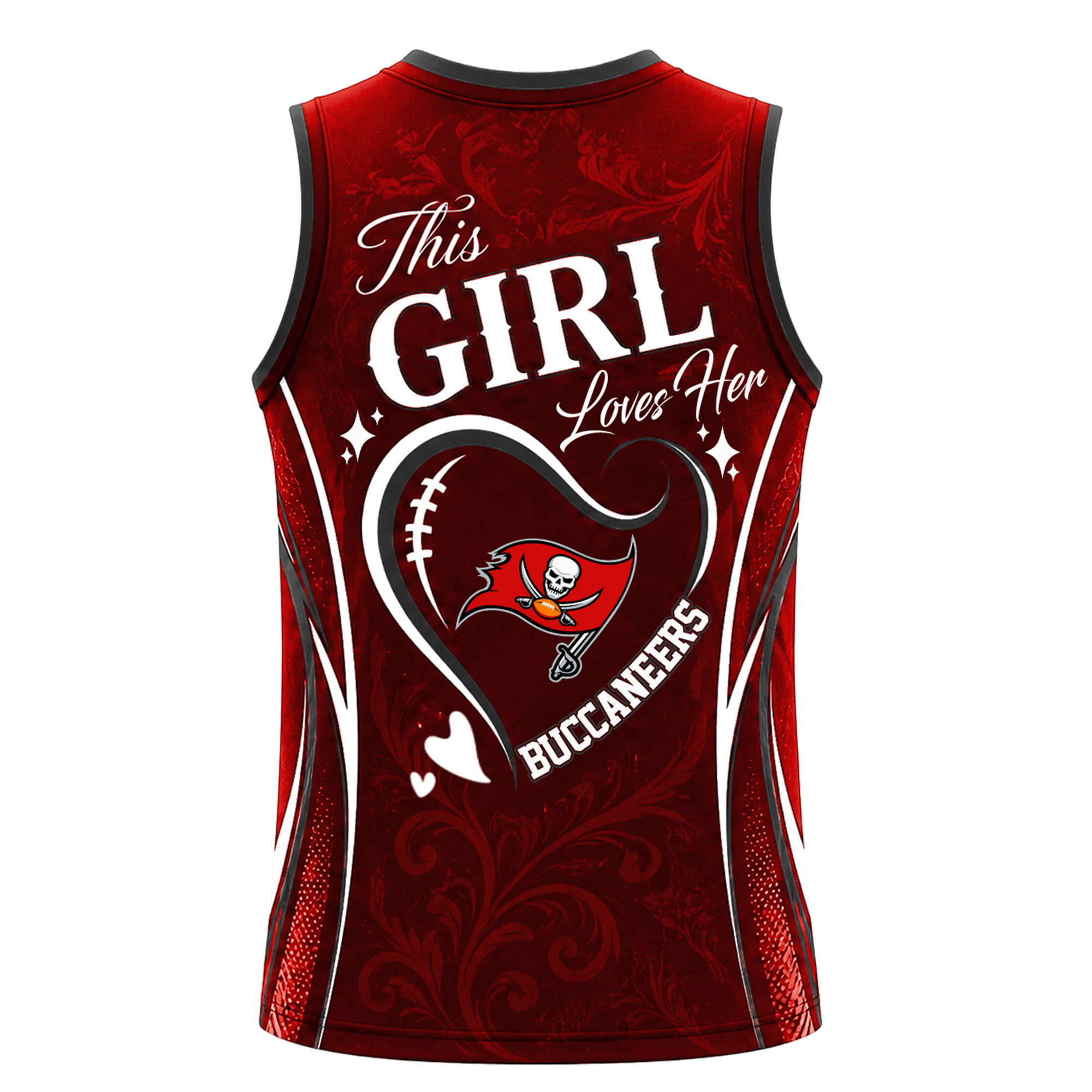 Tampa Bay Buccaneers | Premium NFL Womens Game Day Love Tank Top Jersey - Image 4
