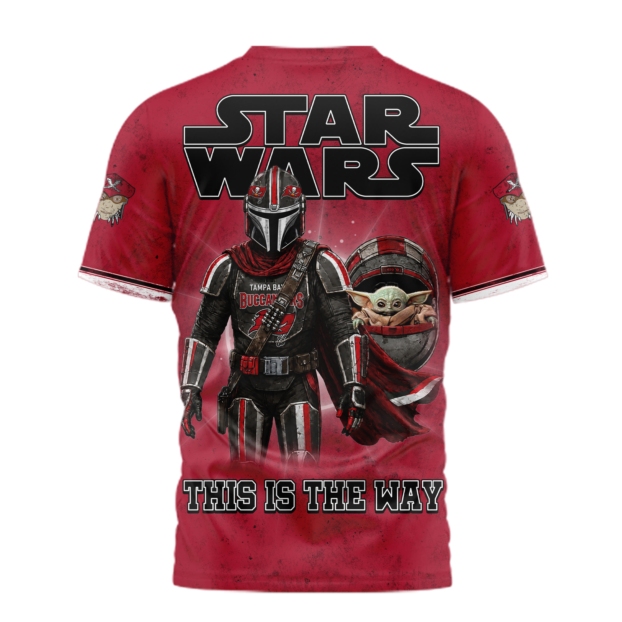 Tampa Bay Buccaneers | Premium NFL This Is The Way Star Wars 3D Shirt - Image 3