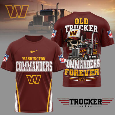 Washington Commanders | Premium NFL Old Trucker Fan 3D Shirt