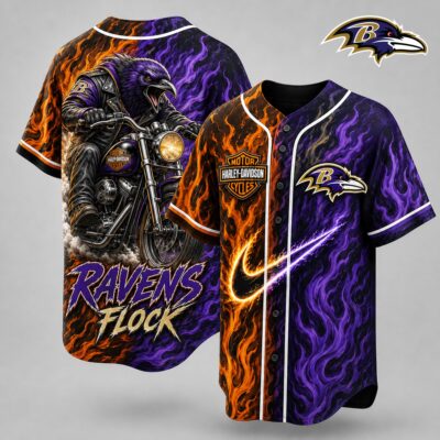 Baltimore Ravens | Premium NFL Harley Davidson Pride Jersey