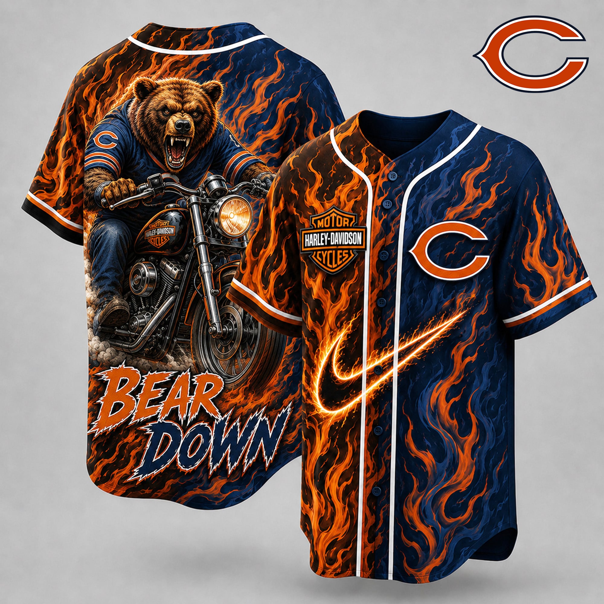 Chicago Bears | Premium NFL Harley Davidson Pride Jersey