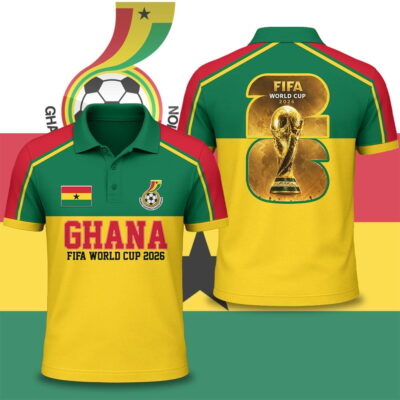 Ghana | Premium WC26 National Pride Edition Polo NTH1 - 3XL