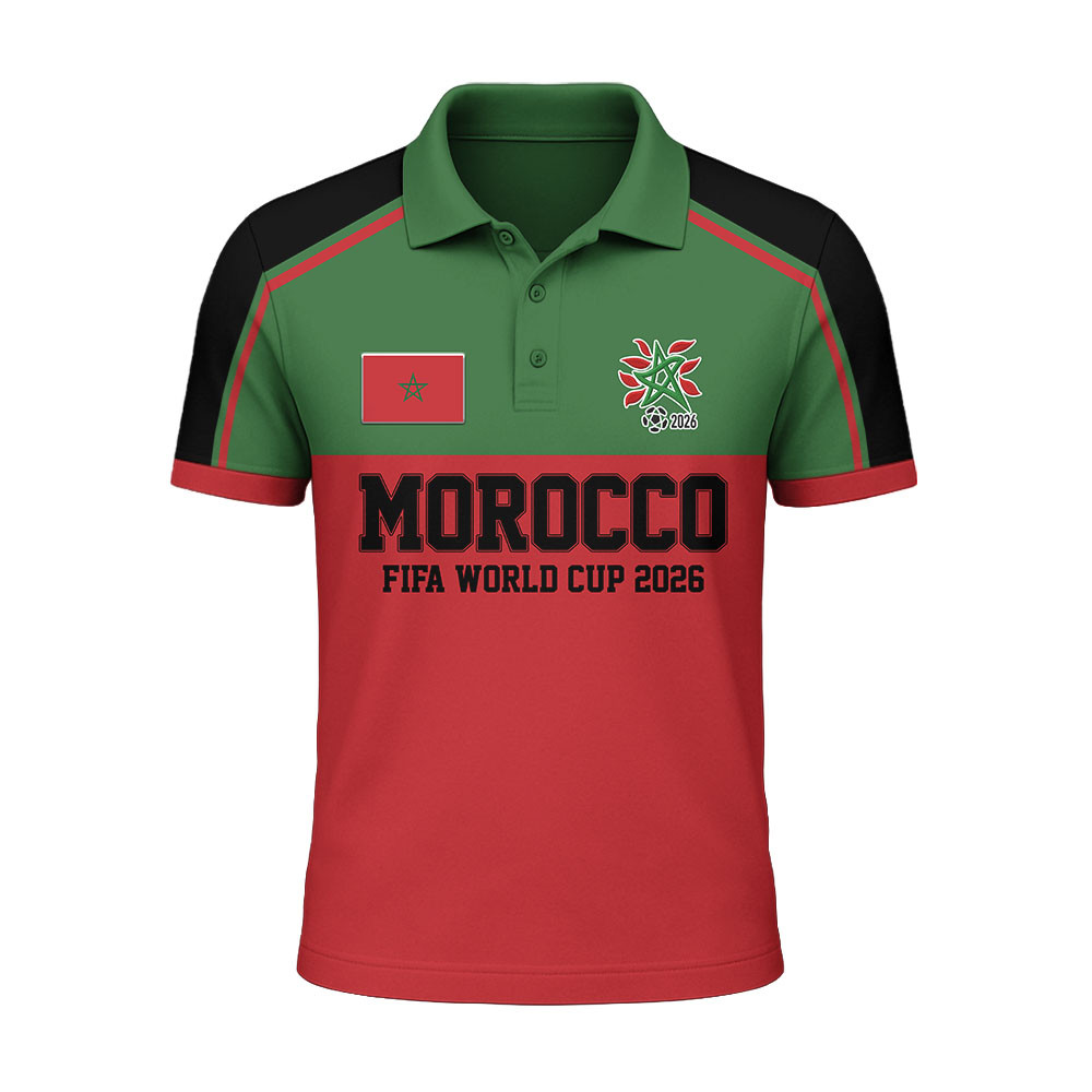 Morocco | Premium WC26 National Pride Edition Polo NTH1 - Image 2