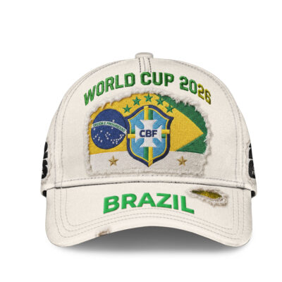 Alternative view of Brazil | Premium WC26 Vintage Distressed Cap NTH1