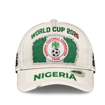 Alternative view of Nigeria | Premium WC26 Vintage Distressed Cap NTH1