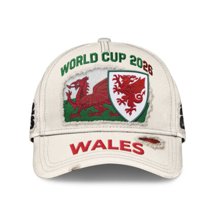 Alternative view of Wales | Premium WC26 Vintage Distressed Cap NTH1