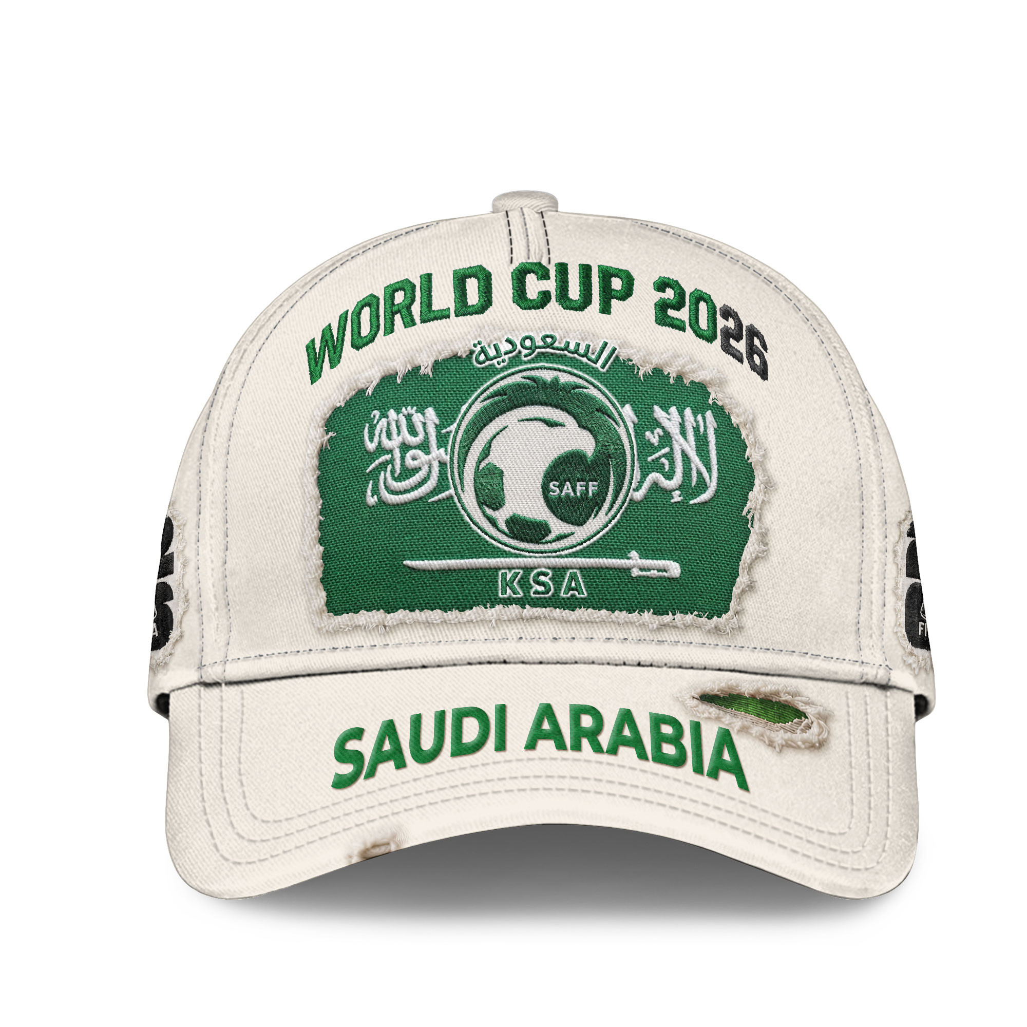 Saudi Arabia | Premium WC26 Vintage Distressed Cap NTH1 - Image 2