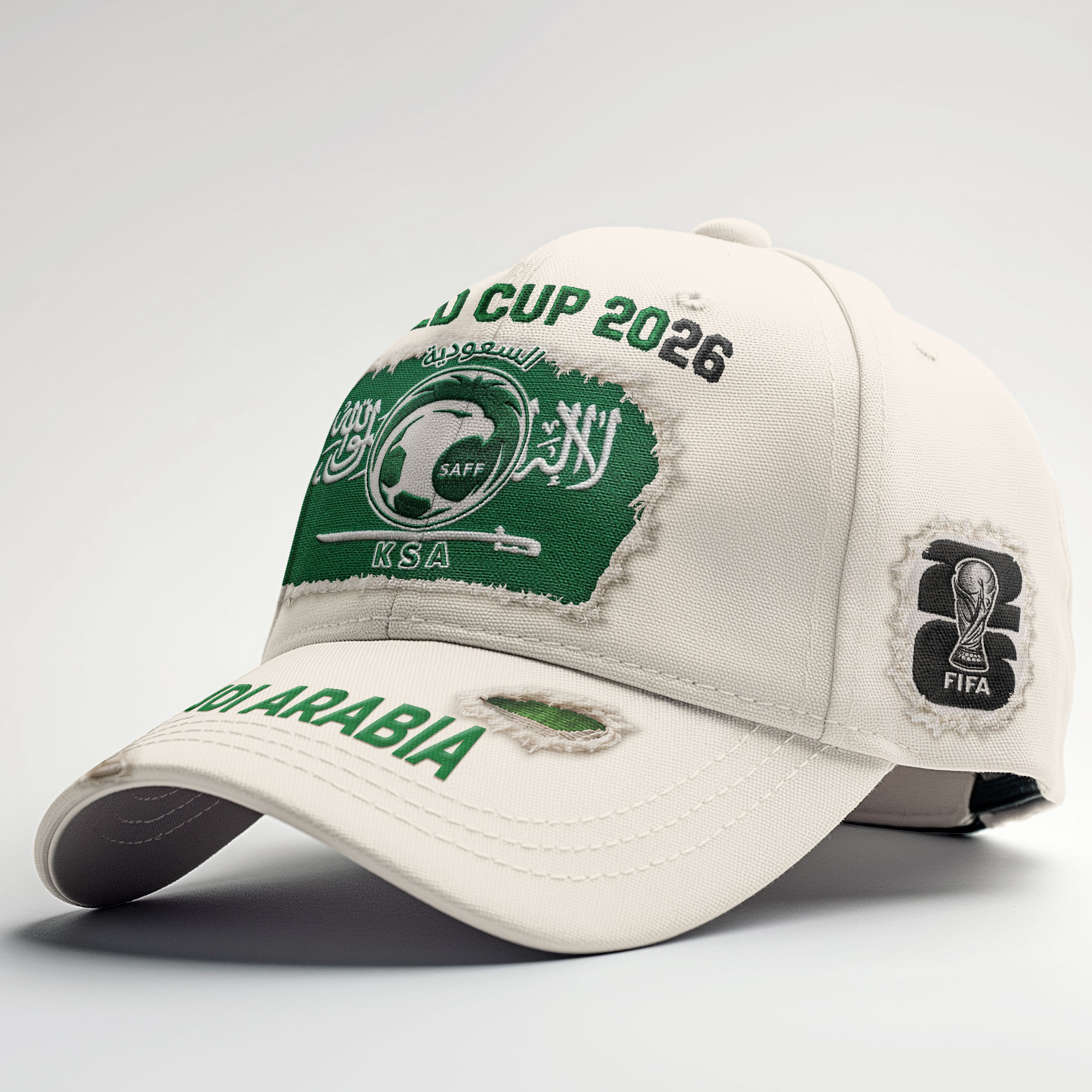 Saudi Arabia | Premium WC26 Vintage Distressed Cap NTH1 - Image 3