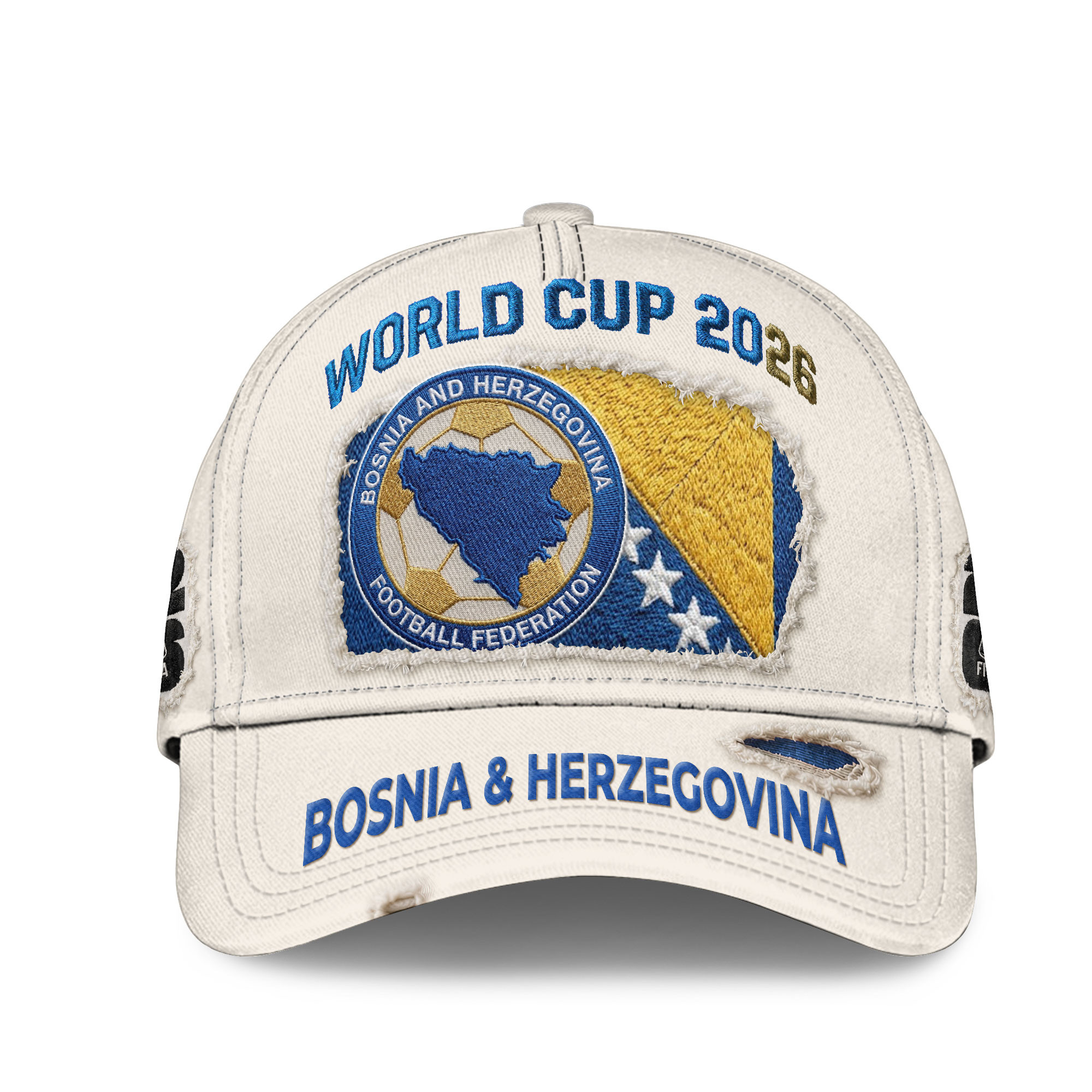 Bosnia & Herzegovina | Premium WC26 Vintage Distressed Cap NTH1 - Image 2