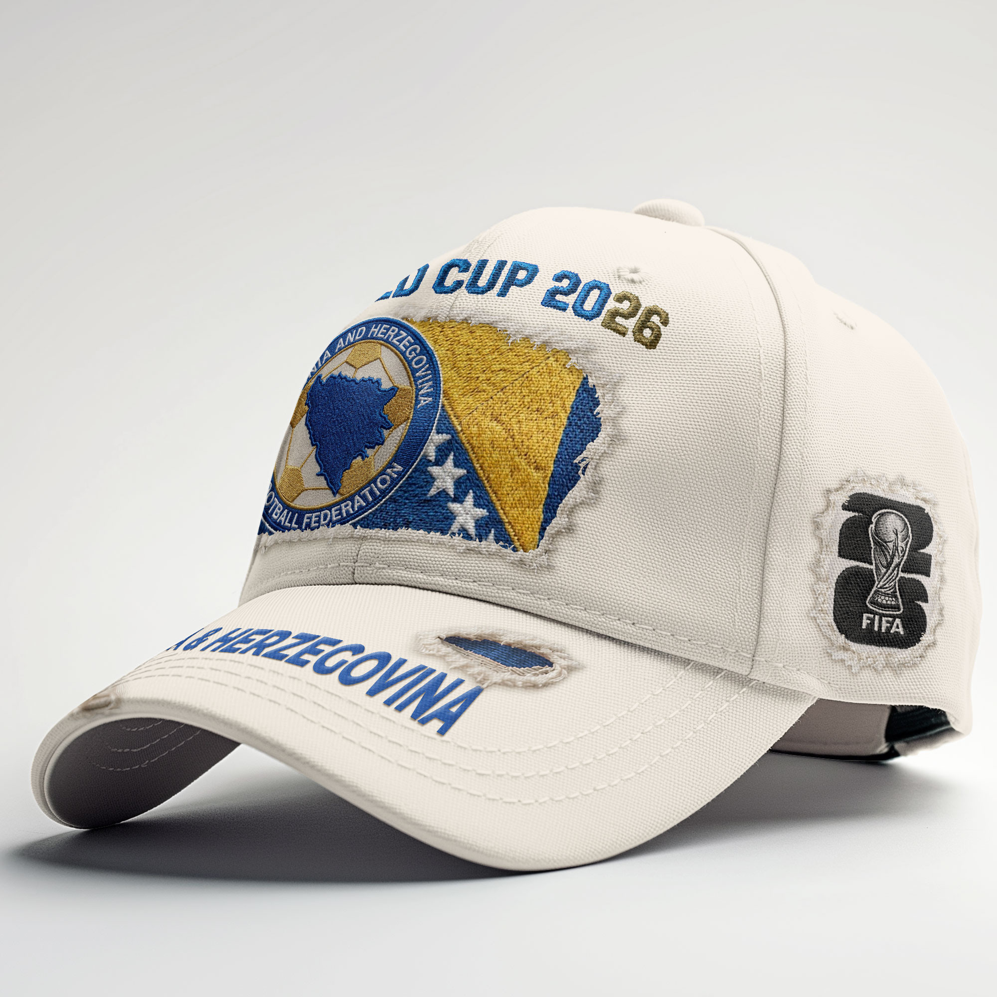 Bosnia & Herzegovina | Premium WC26 Vintage Distressed Cap NTH1 - Image 3