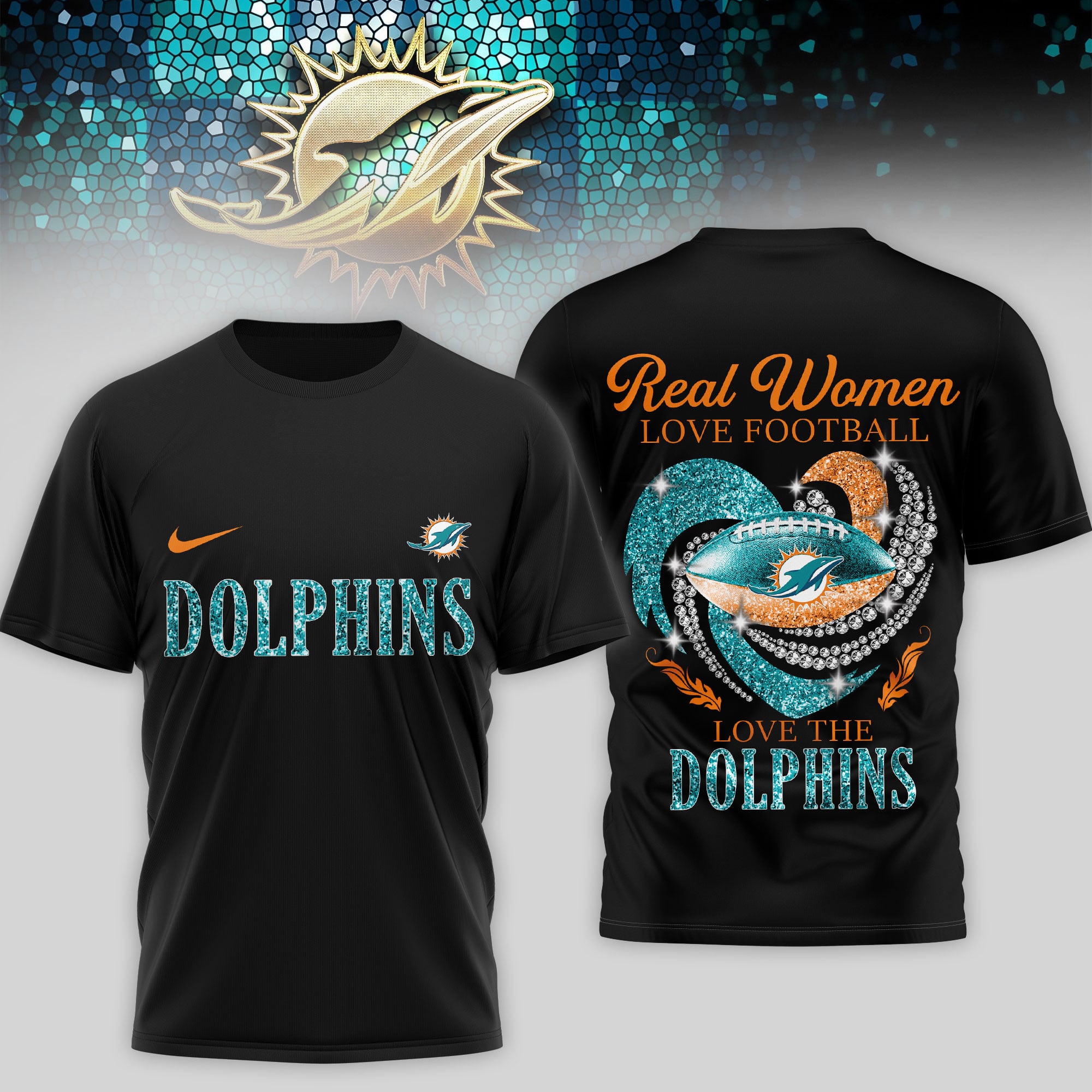 Miami Dolphins | Premium NFL Stadium Graphic 3D Shirt NTH1 - Image 2