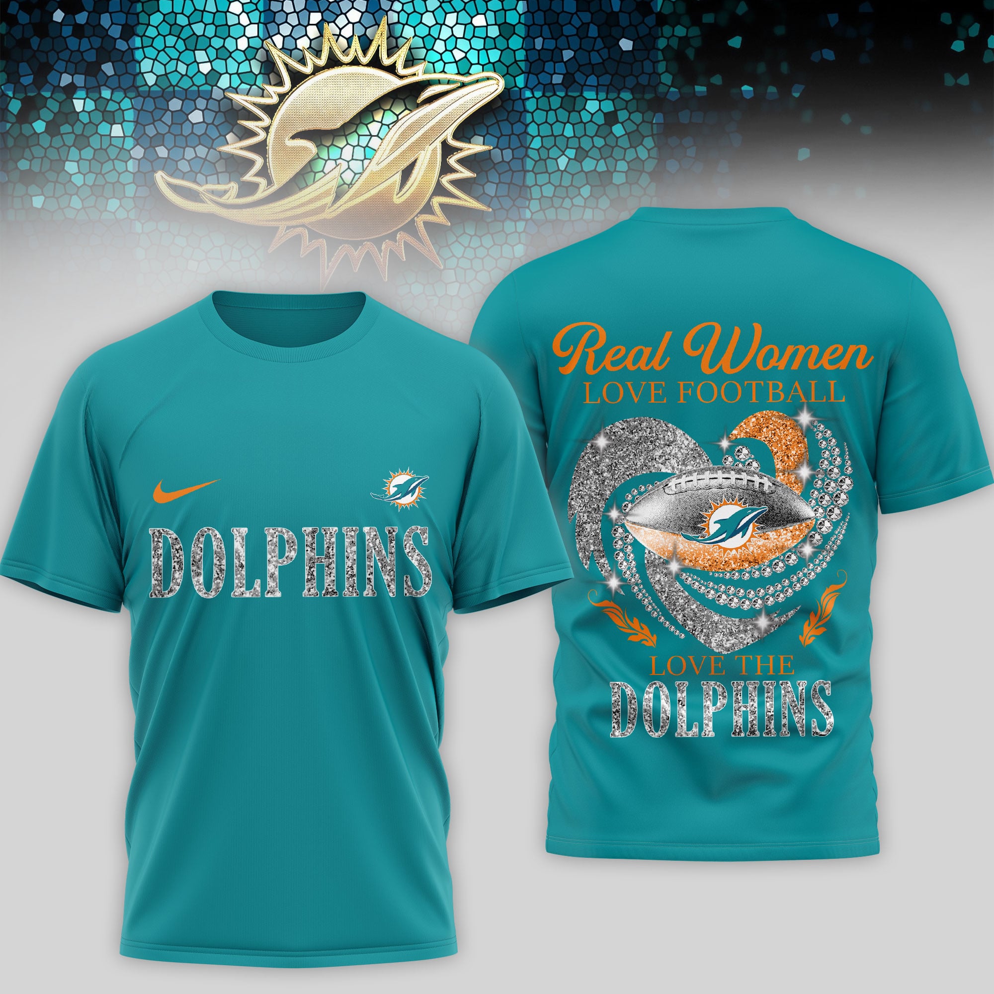 Miami Dolphins | Premium NFL Stadium Graphic 3D Shirt NTH1 - Image 3