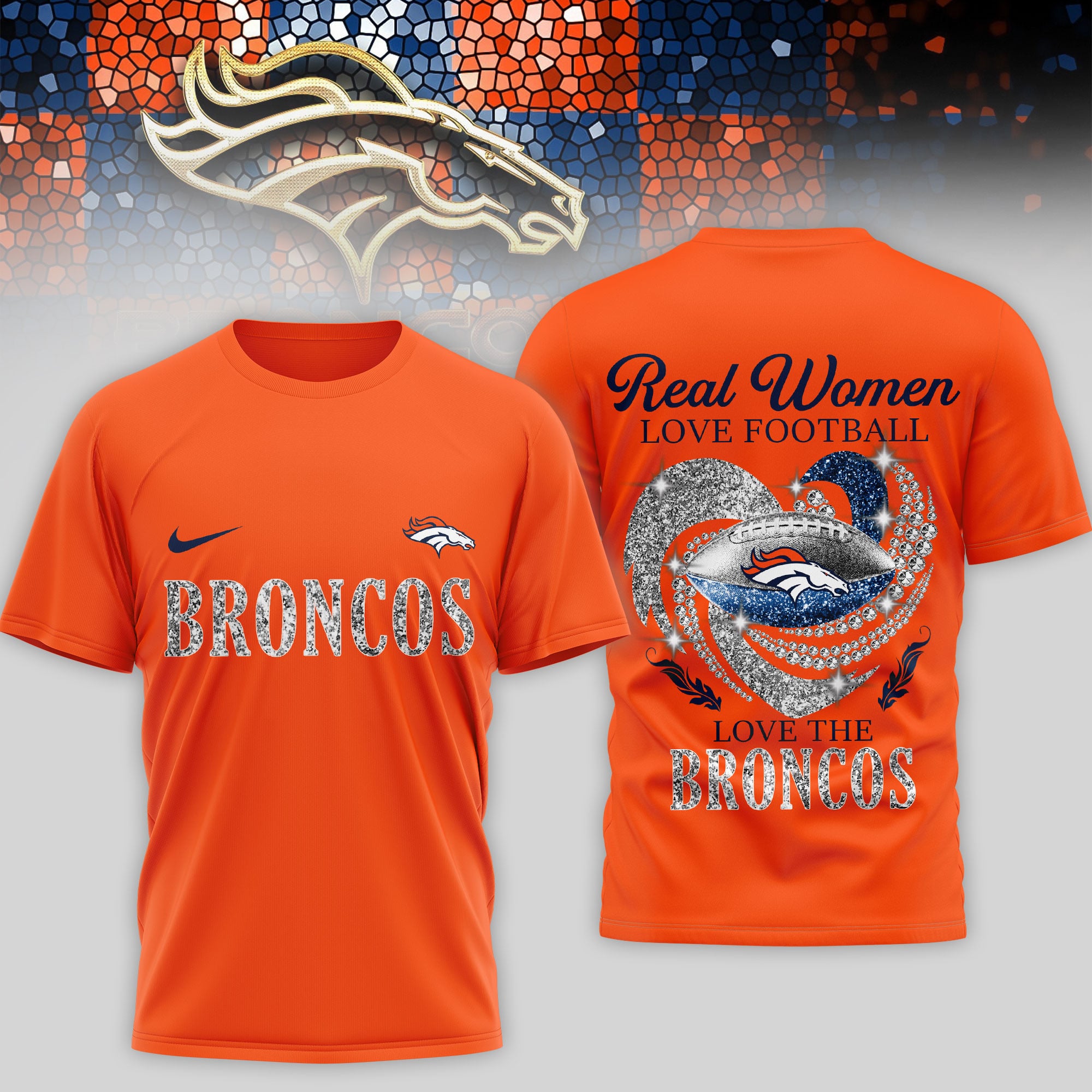 Denver Broncos | Premium NFL Stadium Graphic 3D Shirt NTH1 - Image 3