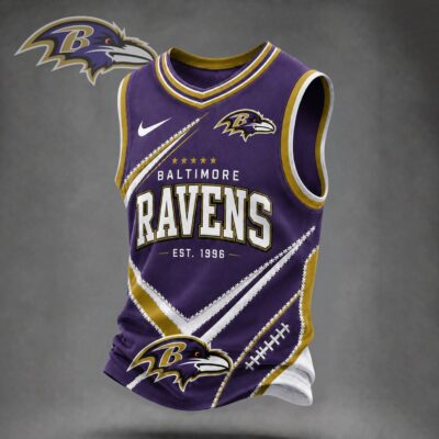 Baltimore Ravens | Premium NFL Game Day V-neck Tank Top Jersey