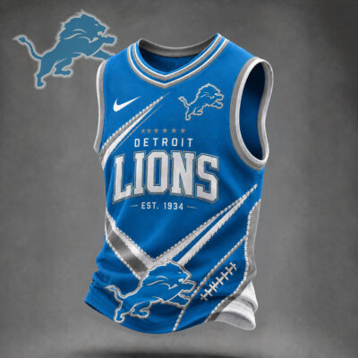 Detroit Lions | Premium NFL Game Day V-neck Tank Top Jersey