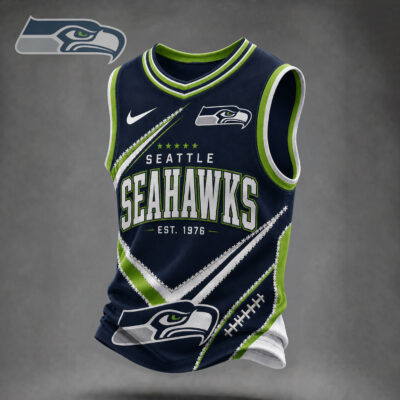 Seattle Seahawks | Premium NFL Game Day V-neck Tank Top Jersey