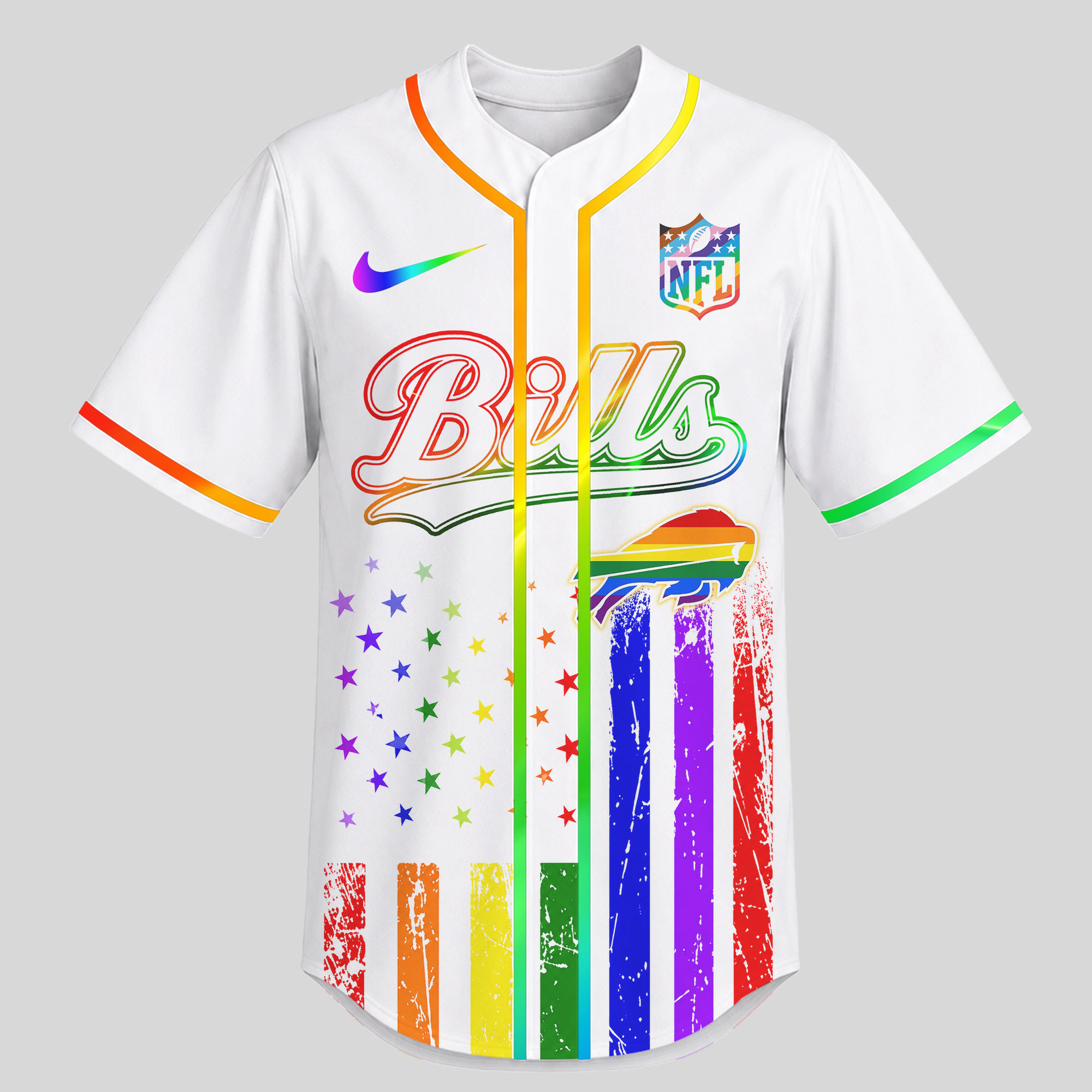 Buffalo Bills | Premium NFL Pride Love Limited Edition Jersey NTH1 - Image 2