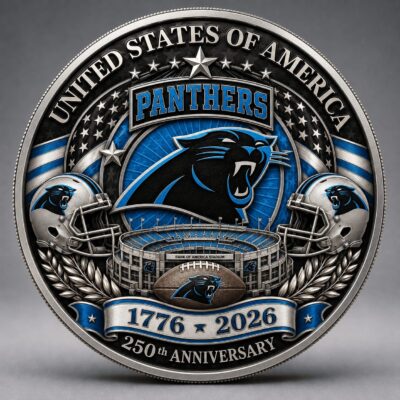 Carolina Panthers | Premium NFL 250 Years Of Freedom Commemorative Coin