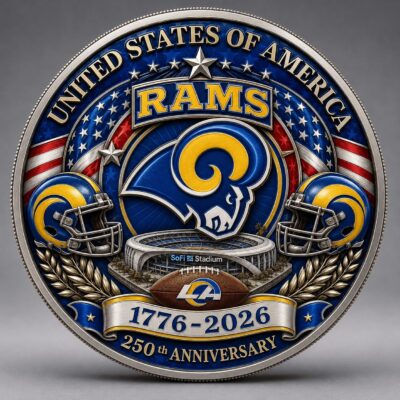 Los Angeles Rams | Premium NFL 250 Years Of Freedom Commemorative Coin