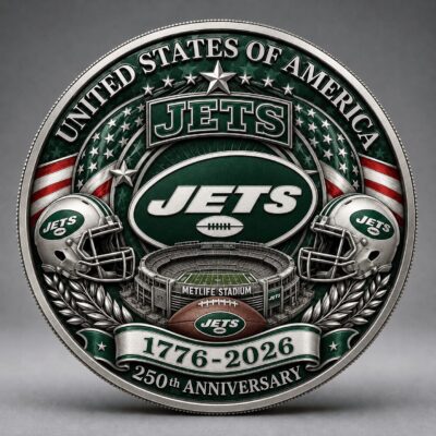 New York Jets | Premium NFL 250 Years Of Freedom Commemorative Coin