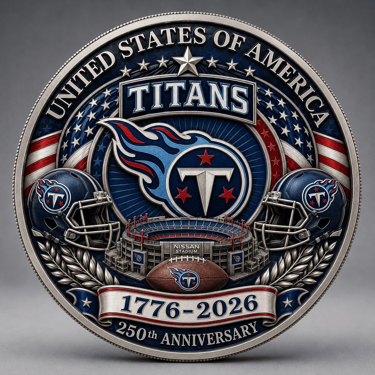 Tennessee Titans | Premium NFL 250 Years Of Freedom Commemorative Coin