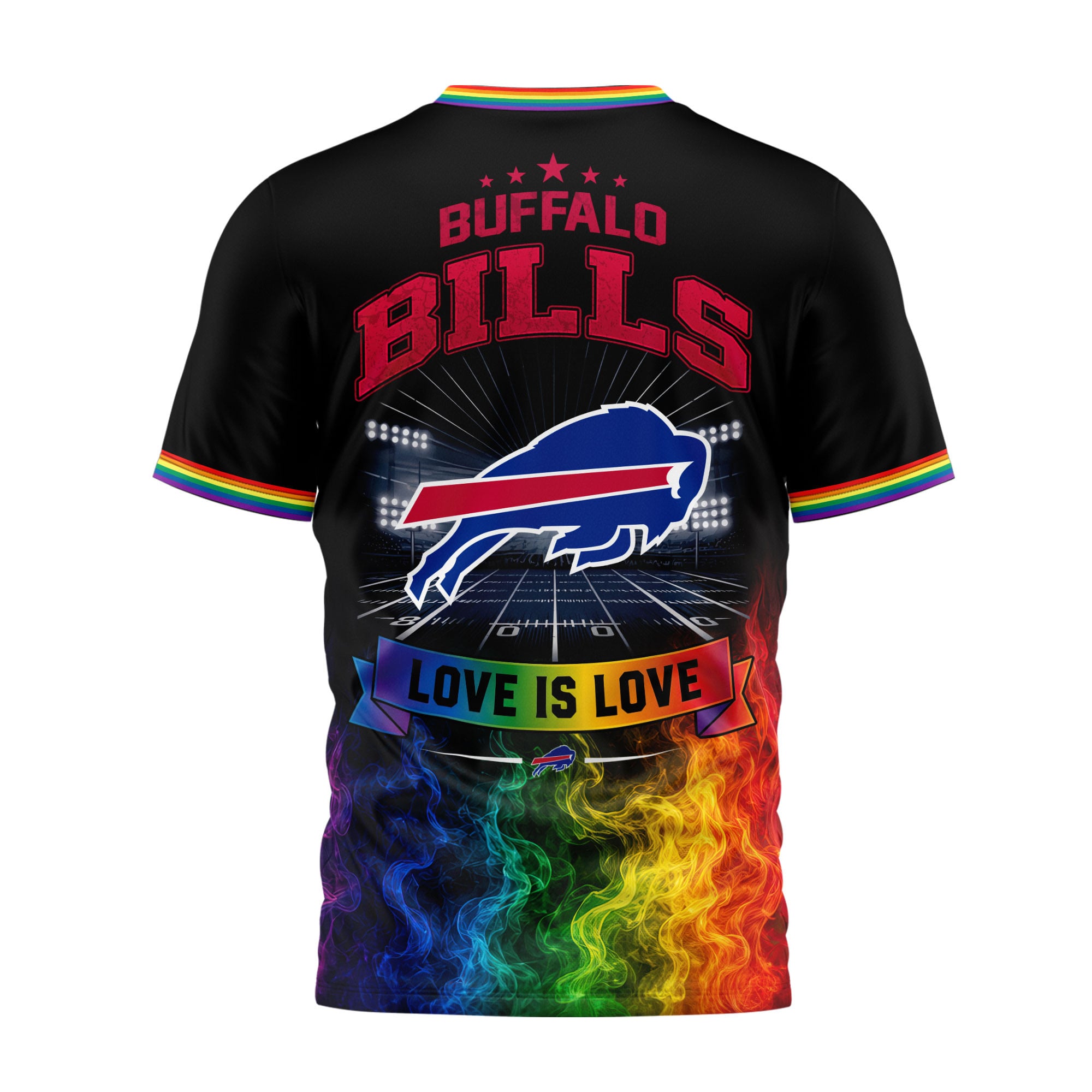 Buffalo Bills | Premium NFL Love Is Love 3D Shirt NTH1 - Image 3
