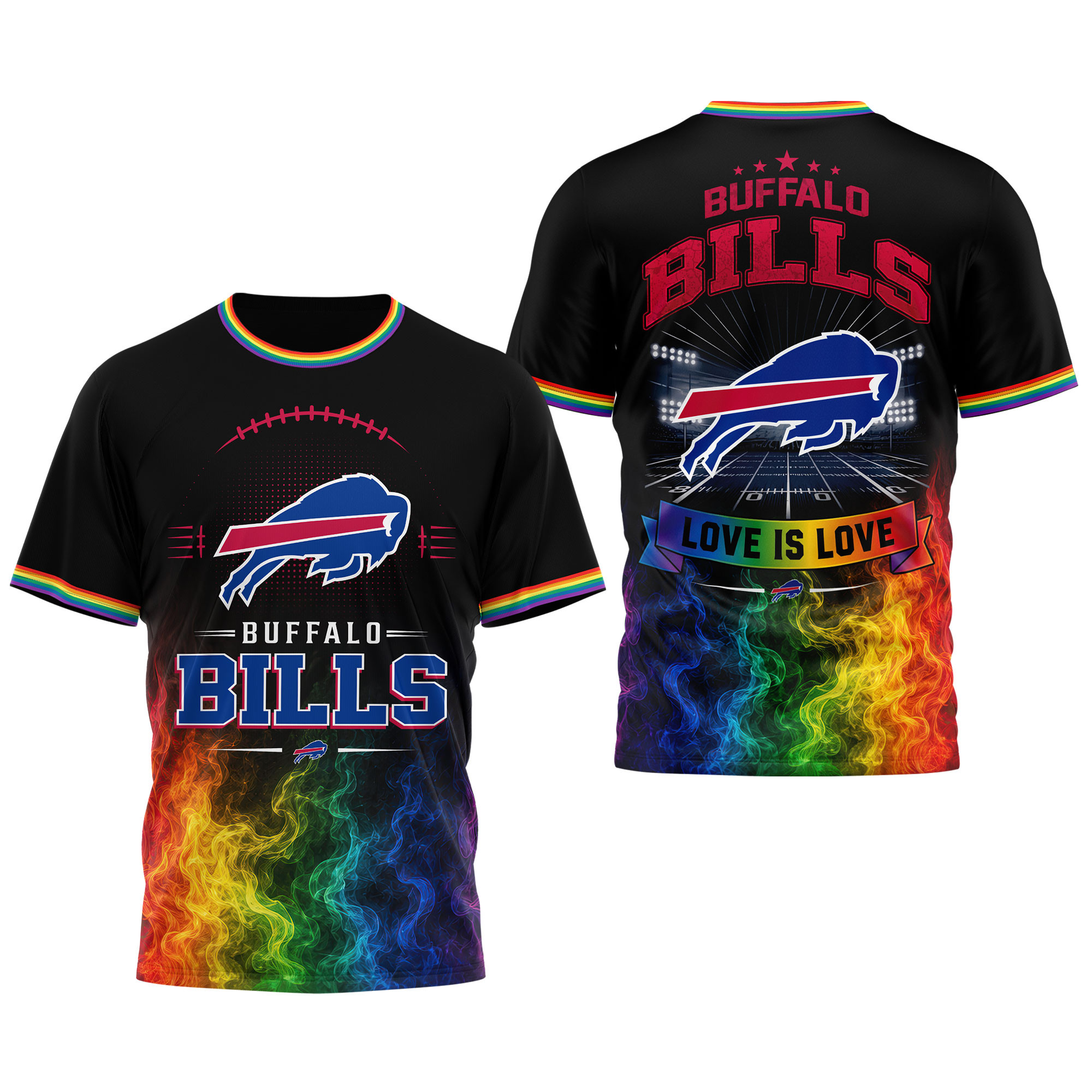 Buffalo Bills | Premium NFL Love Is Love 3D Shirt NTH1 - Image 4