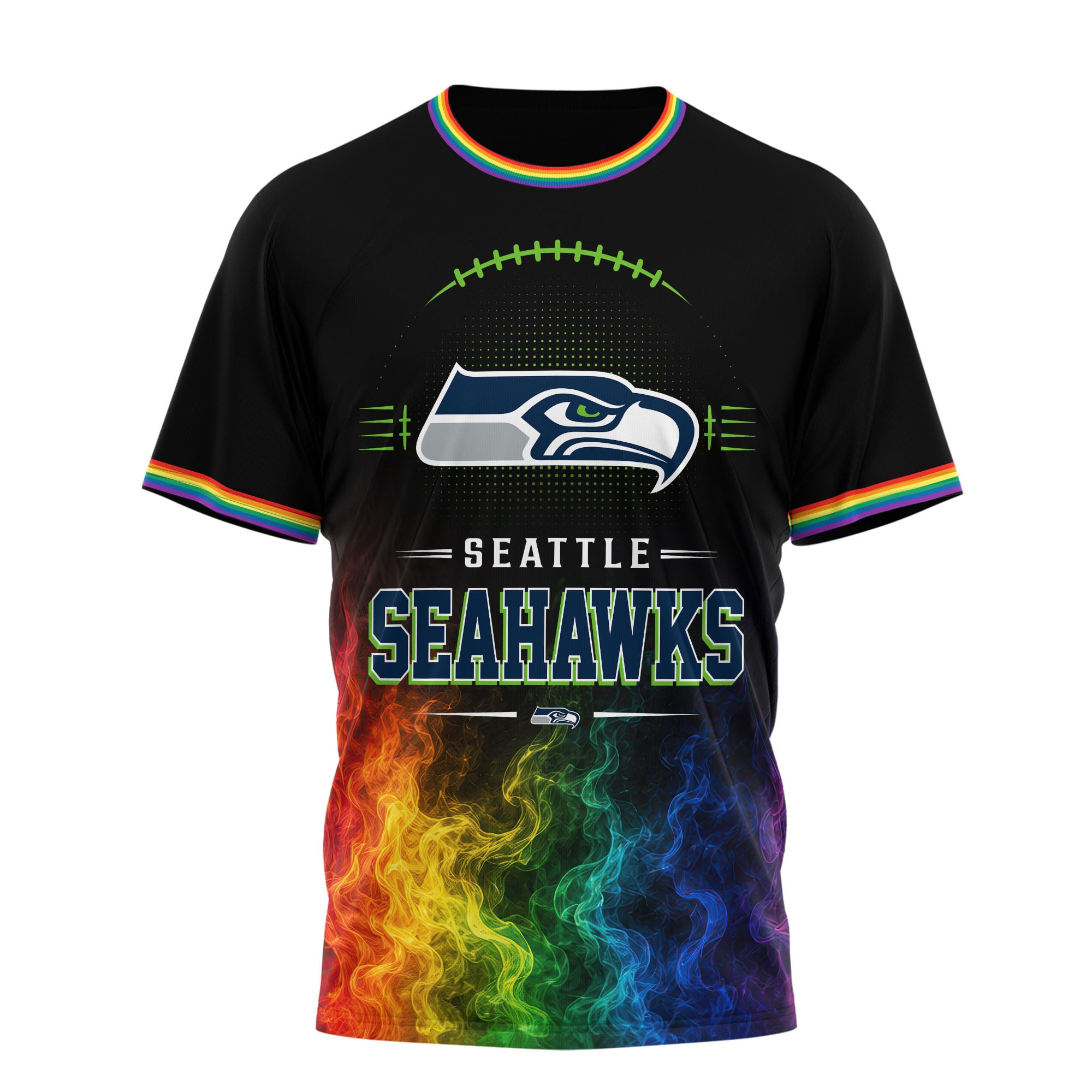 Seattle Seahawks | Premium NFL Love Is Love 3D Shirt NTH1 - Image 2