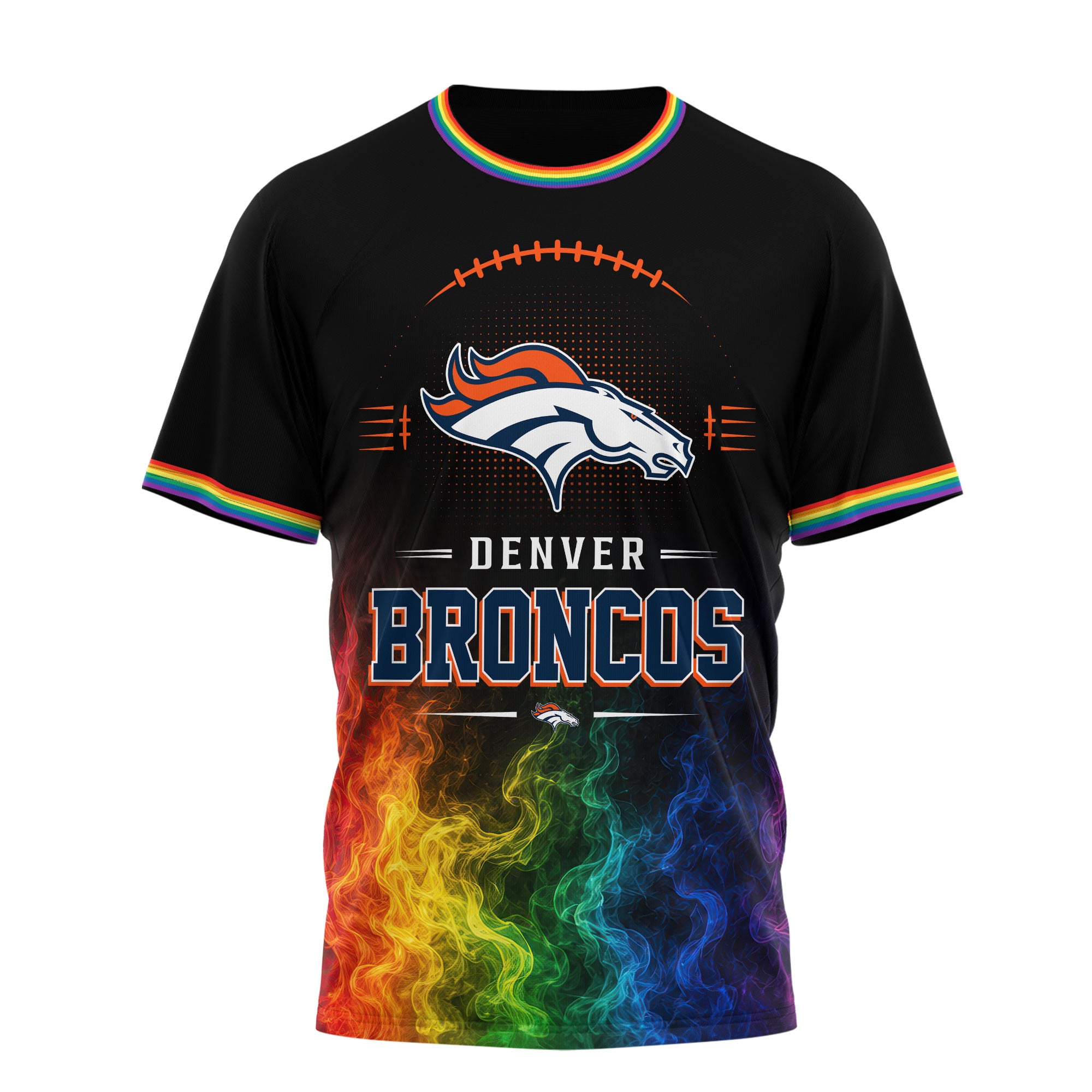 Denver Broncos | Premium NFL Love Is Love 3D Shirt NTH1 - Image 2