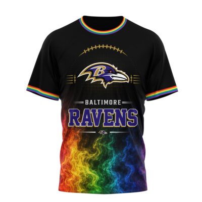 Alternative view of Baltimore Ravens | Premium NFL Love Is Love 3D Shirt NTH1