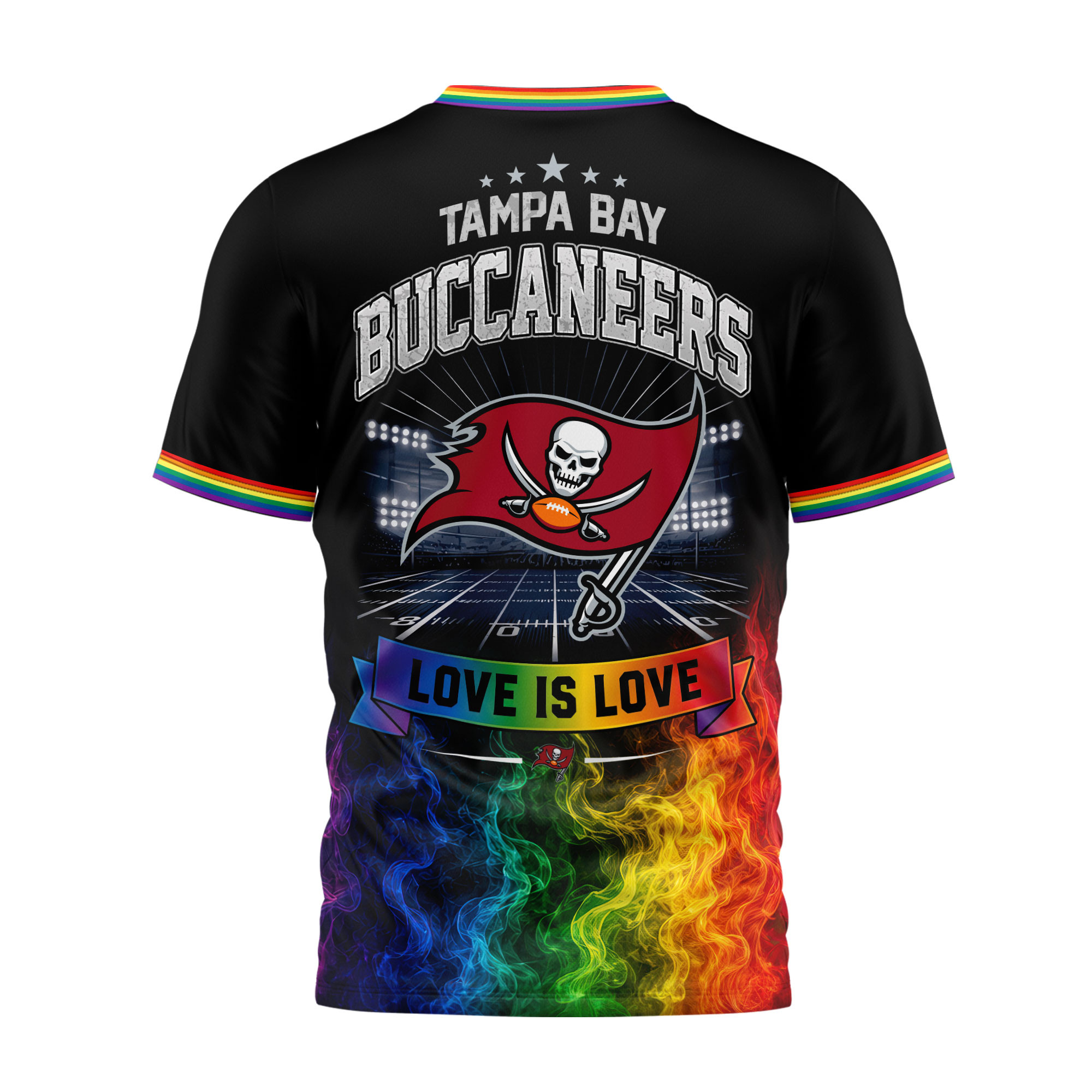 Tampa Bay Buccaneers | Premium NFL Love Is Love 3D Shirt NTH1 - Image 3