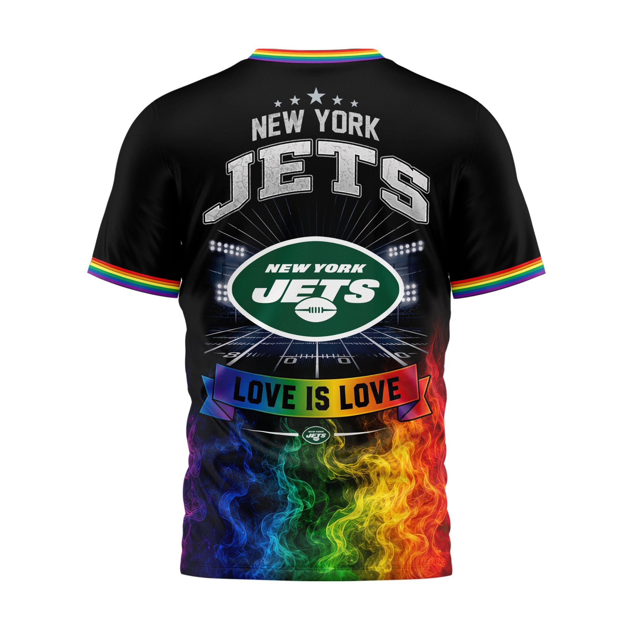 New York Jets | Premium NFL Love Is Love 3D Shirt NTH1 - Image 3